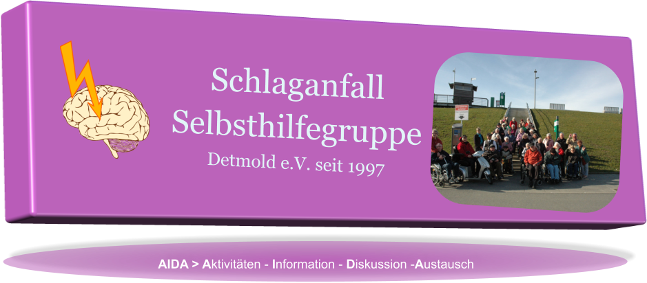 Schlaganfall  Selbsthilfegruppe Detmold e.V. seit 1997 AIDA > Aktivitäten - Information - Diskussion -Austausch