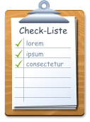 Check-Liste lorem ipsum consectetur